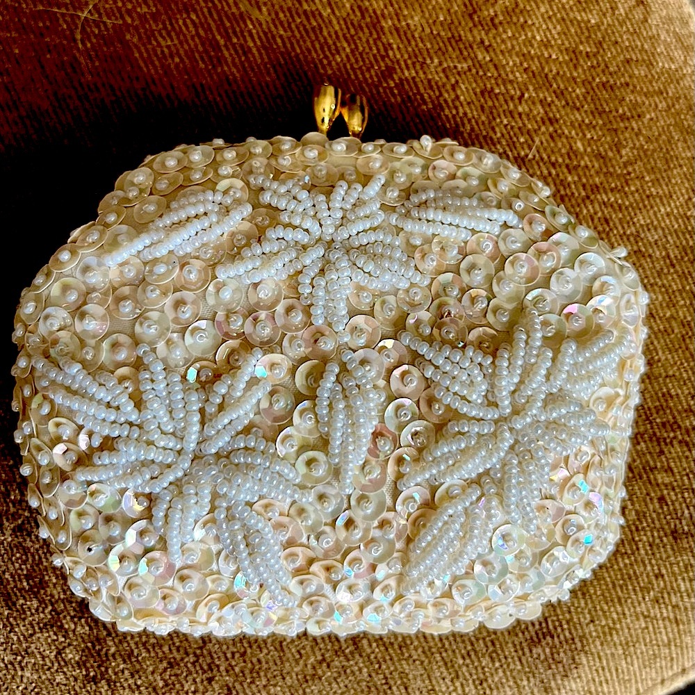 Vintage Richere Bag by Walborg Sequins Beaded Rhinestone Clutch Bag.